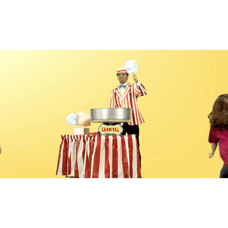 1 minute cotton candy machine with rechargeable battery, UK version