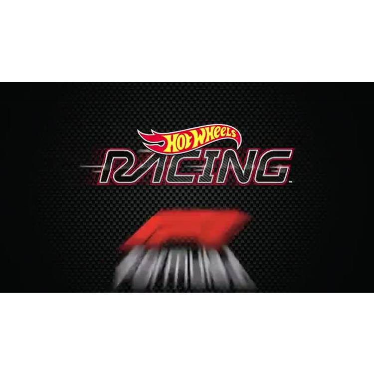 Hot Wheels Formula 1 Grid Start track set with two die-cast cars, UK version