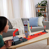 Hot Wheels Formula 1 Grid Start track set with two die-cast cars, UK version