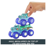 Hot Wheels Monster Trucks multipack Tiger Shark and Mega-Wrex 1:64 scale, UK version