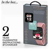 Radley Series 32 pink silicone strap smartwatch, imported from the UK