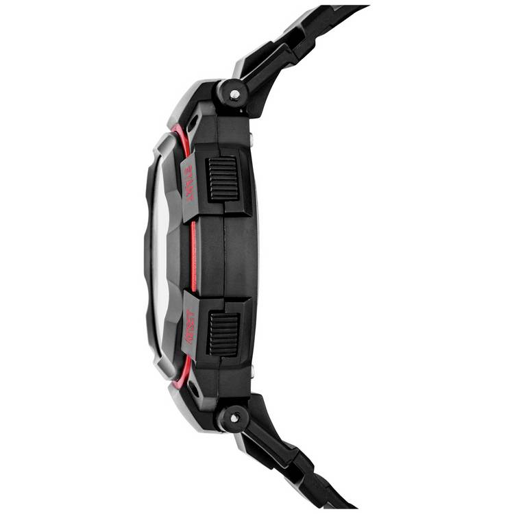 Skechers Ruhland black strap digital chronograph watch (British brand)