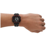 Skechers Ruhland black strap digital chronograph watch (British brand)