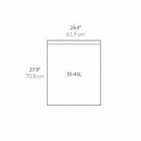 Simplehuman Code K bin liners 45L pack of 60, UK version