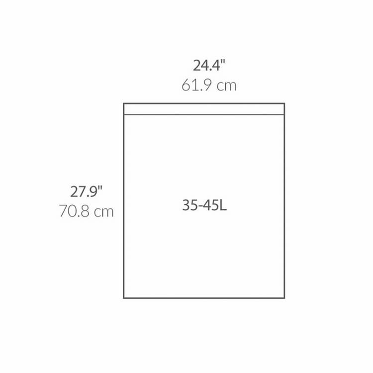 Simplehuman Code K bin liners pack of 20 - British product