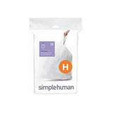 Argos Simplehuman Code H Custom Fit Bin Liners 35L Pack of 20- Buy online at McGrocer
