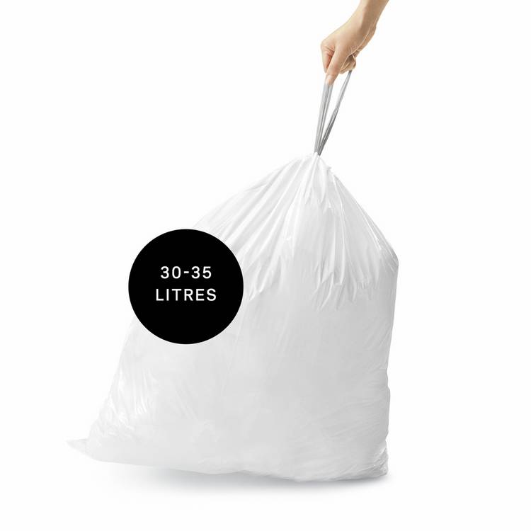 Simplehuman bin liners Code H 35L pack of 20, imported from the UK