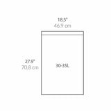 Simplehuman bin liners Code H 35L pack of 20, imported from the UK