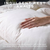 Snuggledown sateen cotton pillows 4 pack, imported from the UK