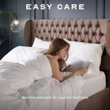 Snuggledown sateen cotton pillows 4 pack, imported from the UK