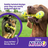 Zeus Bendy Bone dog toy 16cm, imported from the UK