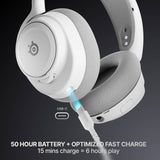 SteelSeries wireless gaming headset white (British brand)