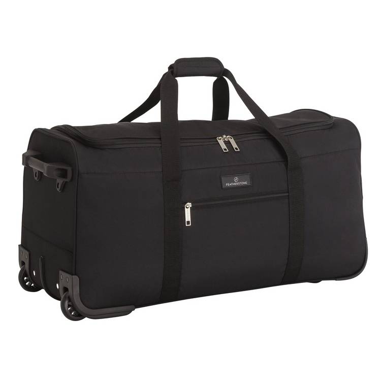Featherstone 2 wheel medium holdall black, imported from the UK