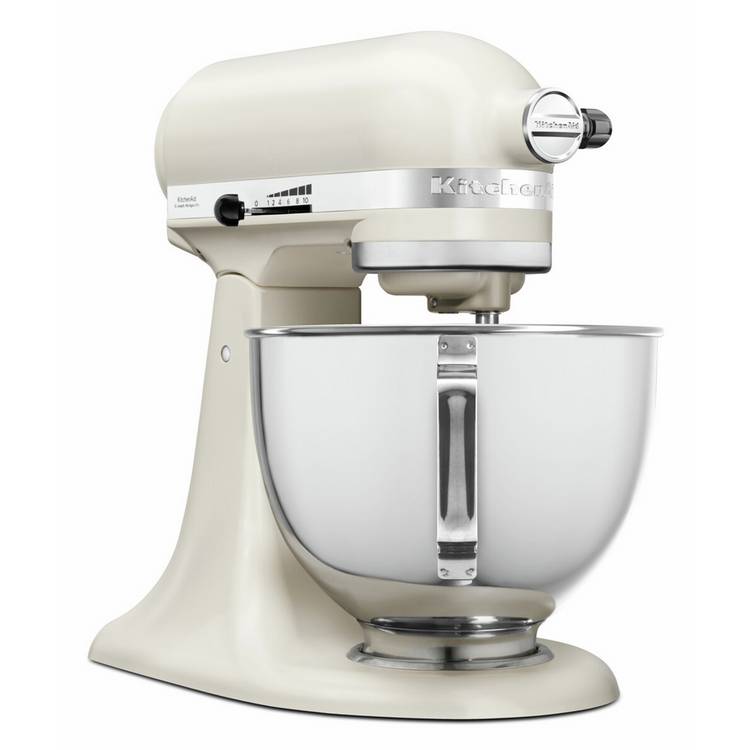 KitchenAid white stand mixer 4.3L, UK version