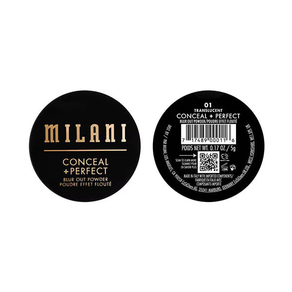 Milani Conceal + Perfect Blur Out Powder 5g, imported from the UK
