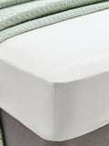 Laura Ashley White 400 Thread Count 100% Cotton Fitted Sheet