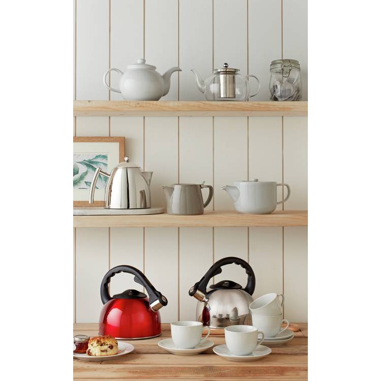 Argos Home stove top kettle red 1.6L, UK version