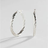 Argos Revere Italian Sterling Silver Twist Hoop Earrings- Buy online at McGrocer