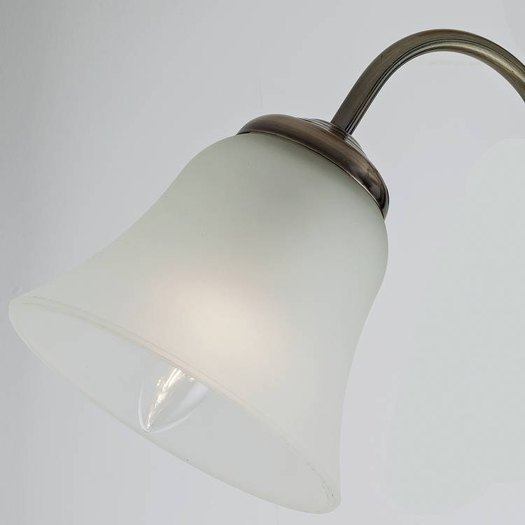 Argos Home Elisa three-light glass ceiling light antique brass, UK version