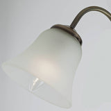 Argos Home Elisa three-light glass ceiling light antique brass, UK version