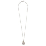 Moon & Back silver gold pendant with cubic zirconia, UK version