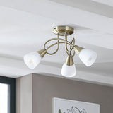 Argos Home Curico ceiling light antique brass - British product