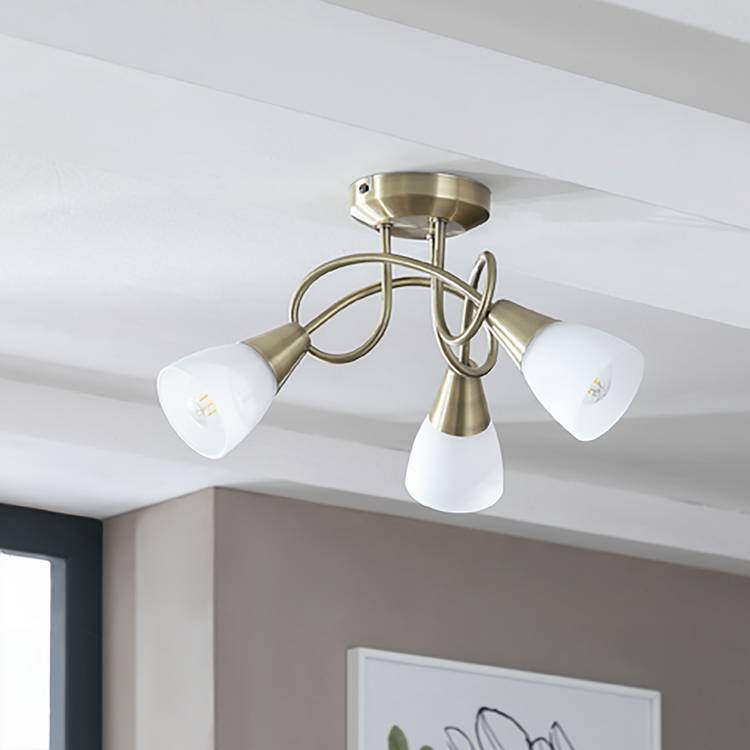 Argos Home Curico ceiling light antique brass - British product