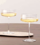 Villeroy & Boch Afina crystal champagne coupes set of 4 - British product