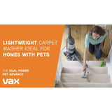 Vax Dual Power Pet Advance upright carpet cleaner, UK version