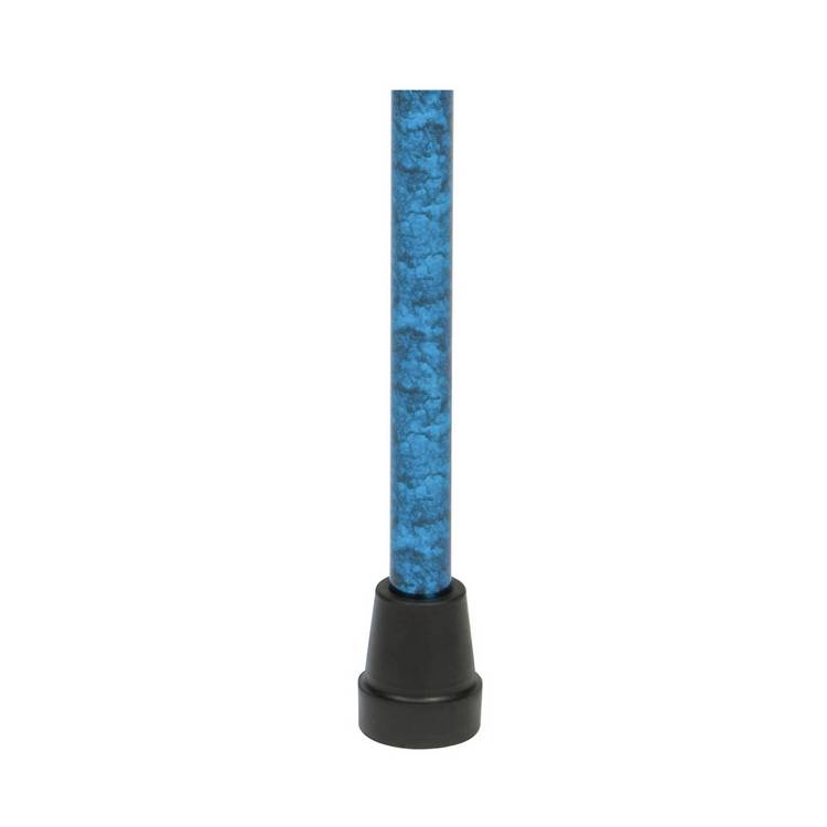 Drive Medical folding walking stick gel handle cane blue - British product