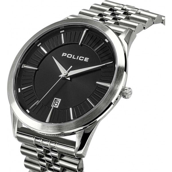 Police Black Patriot watch stainless steel (British brand)