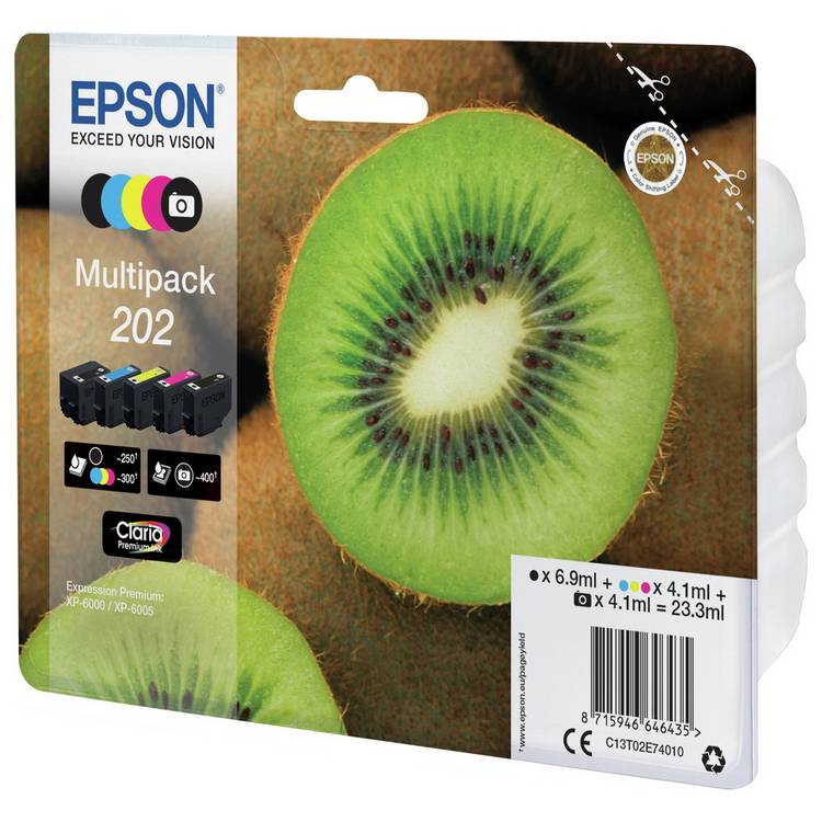 Epson ink cartridges black and colour multipack (British brand)