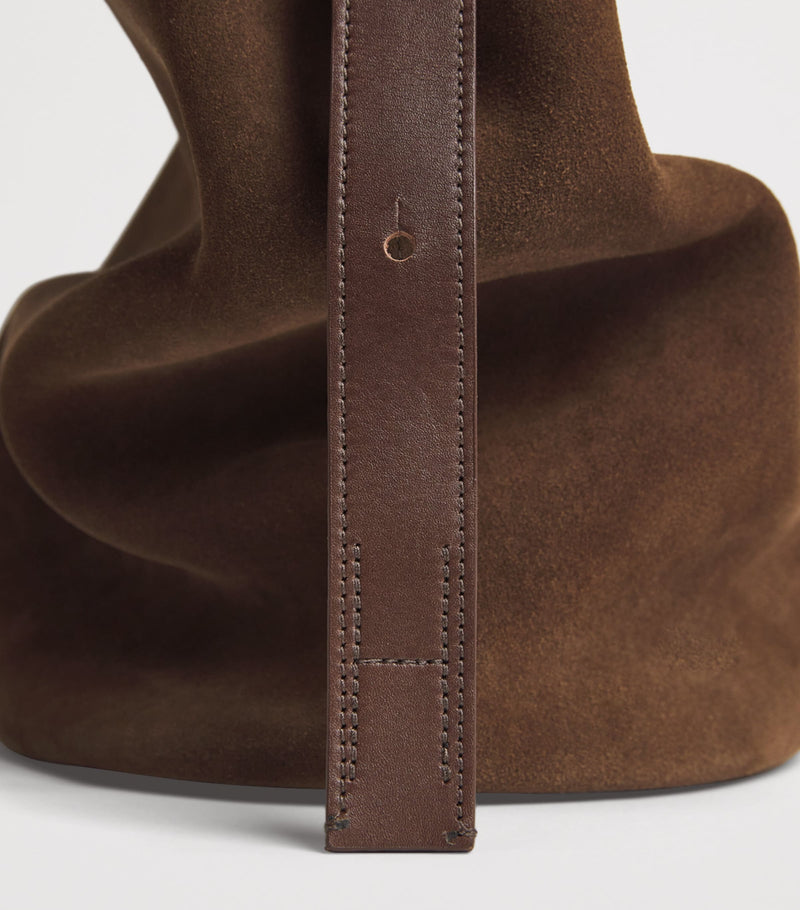 Harrods suede H tote bag - British product