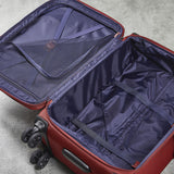 Rock Georgia 4-piece softside luggage set in burgundy - British product