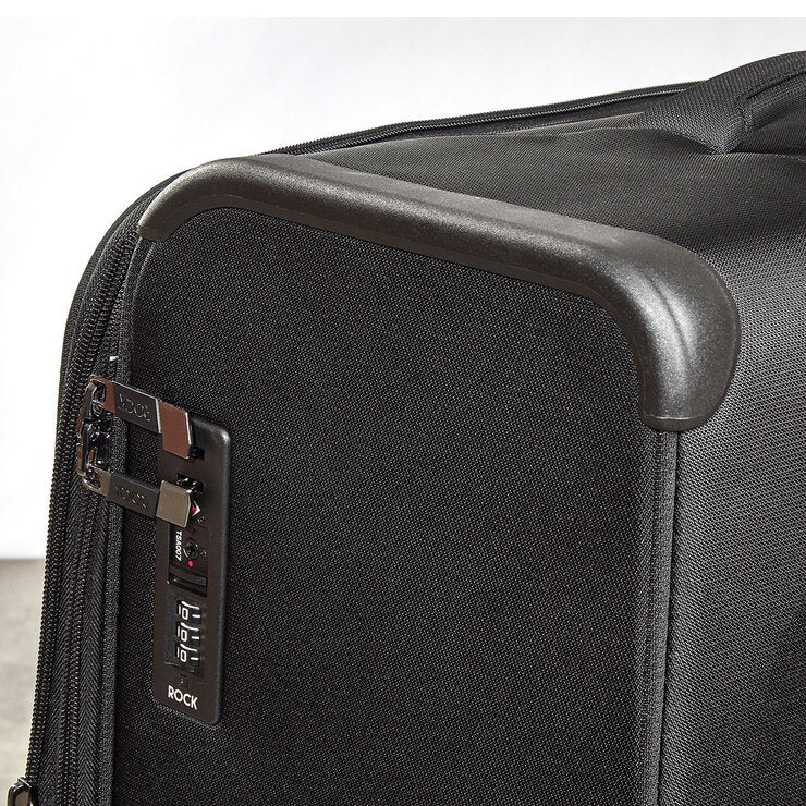 Rock Georgia 4-piece softside luggage set black - British product