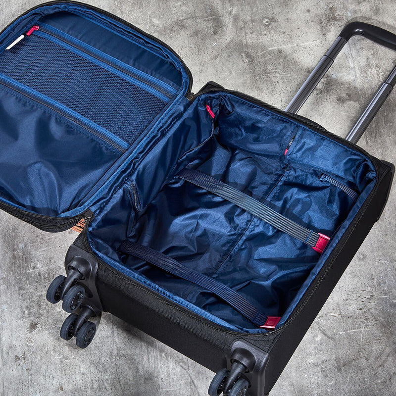 Rock Georgia 4-piece softside luggage set black - British product