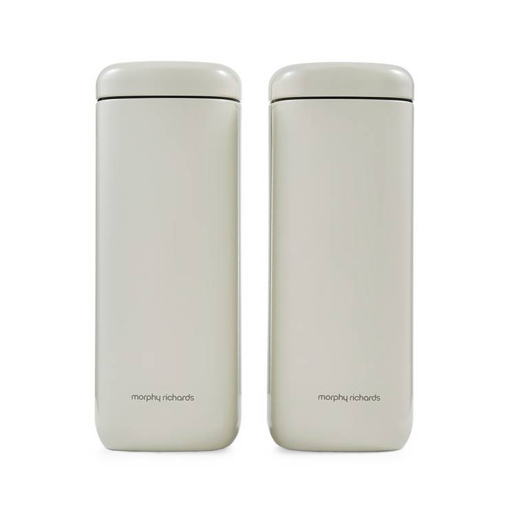 Morphy Richards cream storage canisters set of 2, imported from the UK