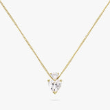 Argos Revere 9ct Gold Plated Silver Double Heart Pendant Necklace- Buy online at McGrocer