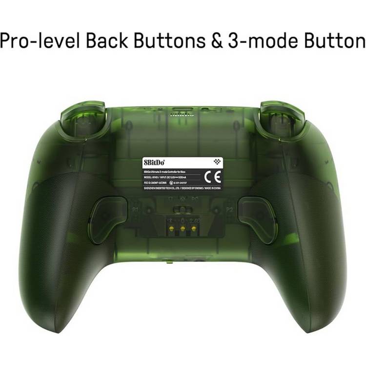 8BitDo 3-Mode Wireless Controller Jade, imported from the UK