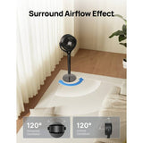 Dreo TurboPoly 362 black pedestal fan (British brand)