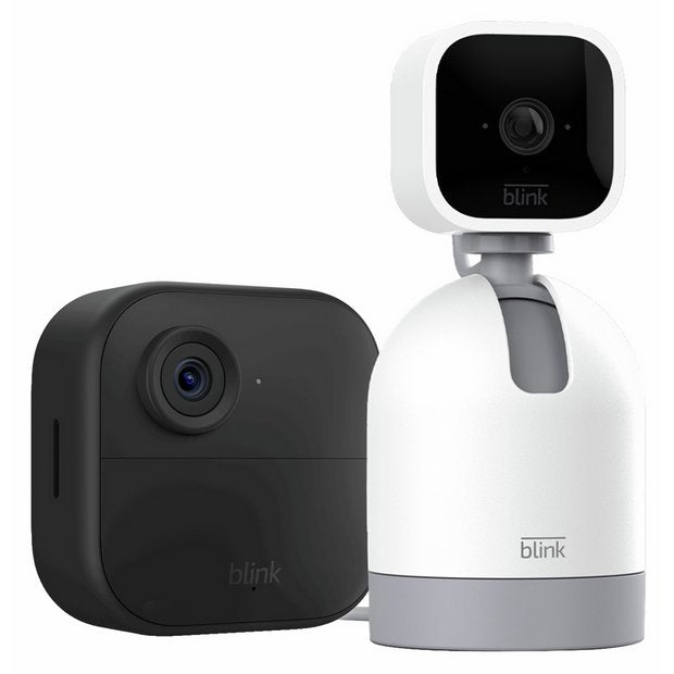 Blink security camera bundle Mini Pan-Tilt and Outdoor 4, imported from the UK