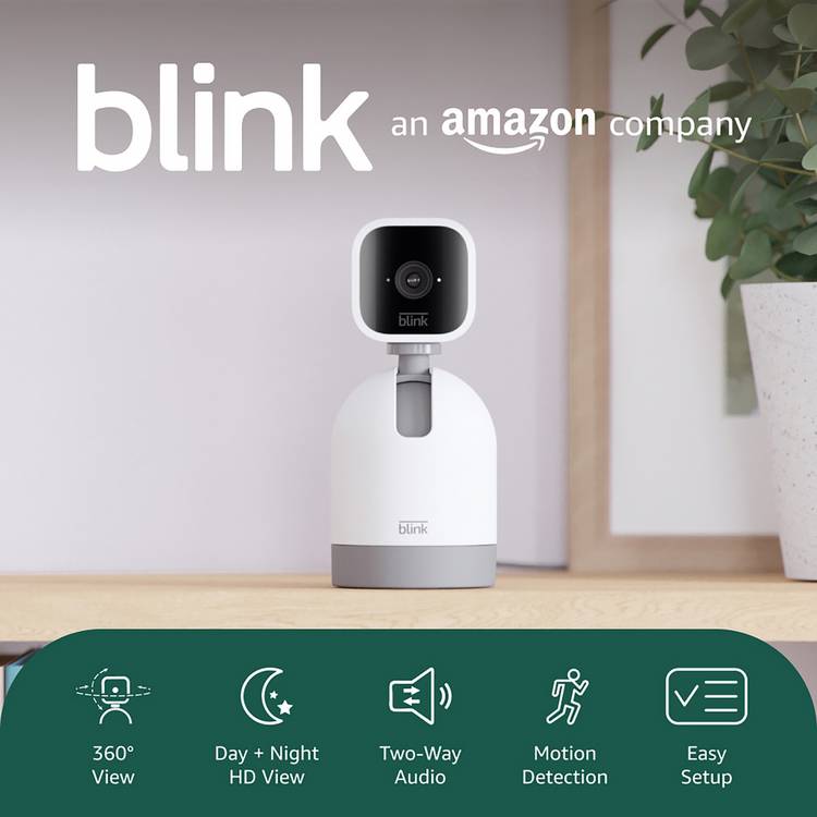 Blink security camera bundle Mini Pan-Tilt and Outdoor 4, imported from the UK