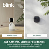 Blink security camera bundle Mini Pan-Tilt and Outdoor 4, imported from the UK