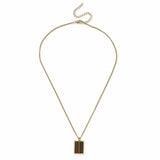 Uncommon Souls gold tone rectangular pendant necklace, imported from the UK