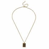 Argos Uncommon Souls Gold Tone Tigerseye Square Pendant Necklace 50cm/20in- Buy online at McGrocer