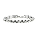 Armani Exchange stainless steel chain bracelet with cube details, adjustable - (British brand)