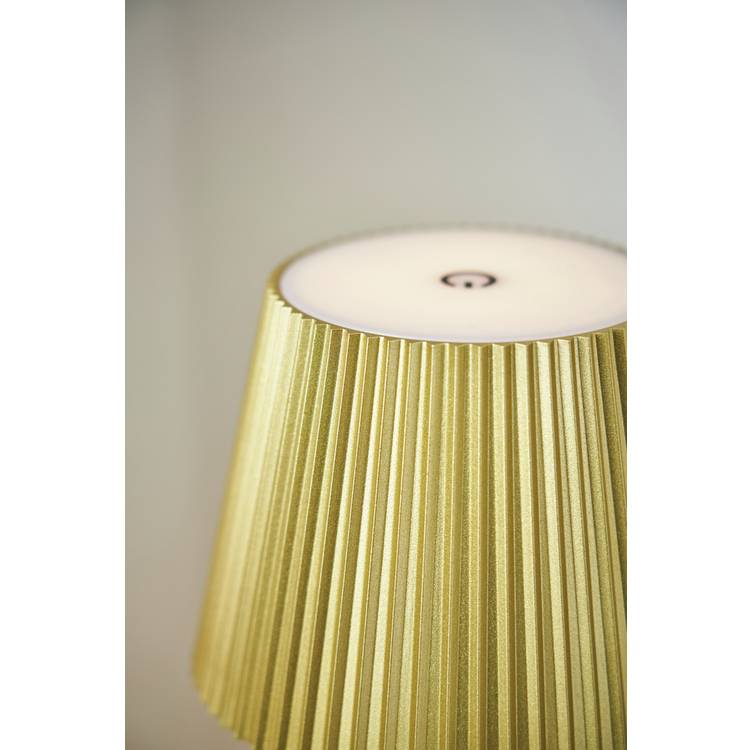 BHS rechargeable LED table lamp gold H32.5cm (British brand)