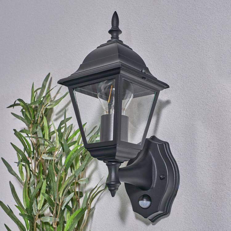 Coast PIR Lantern black outdoor light - British product