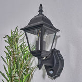 Coast PIR Lantern black outdoor light - British product