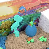 Kinetic Sand Turtle Beach sensory play set 396g, imported from the UK
